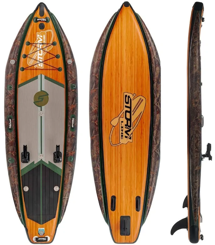 Надувная доска для SUP-бординга Stormline Powermax Fishing PRO 10.6 front side