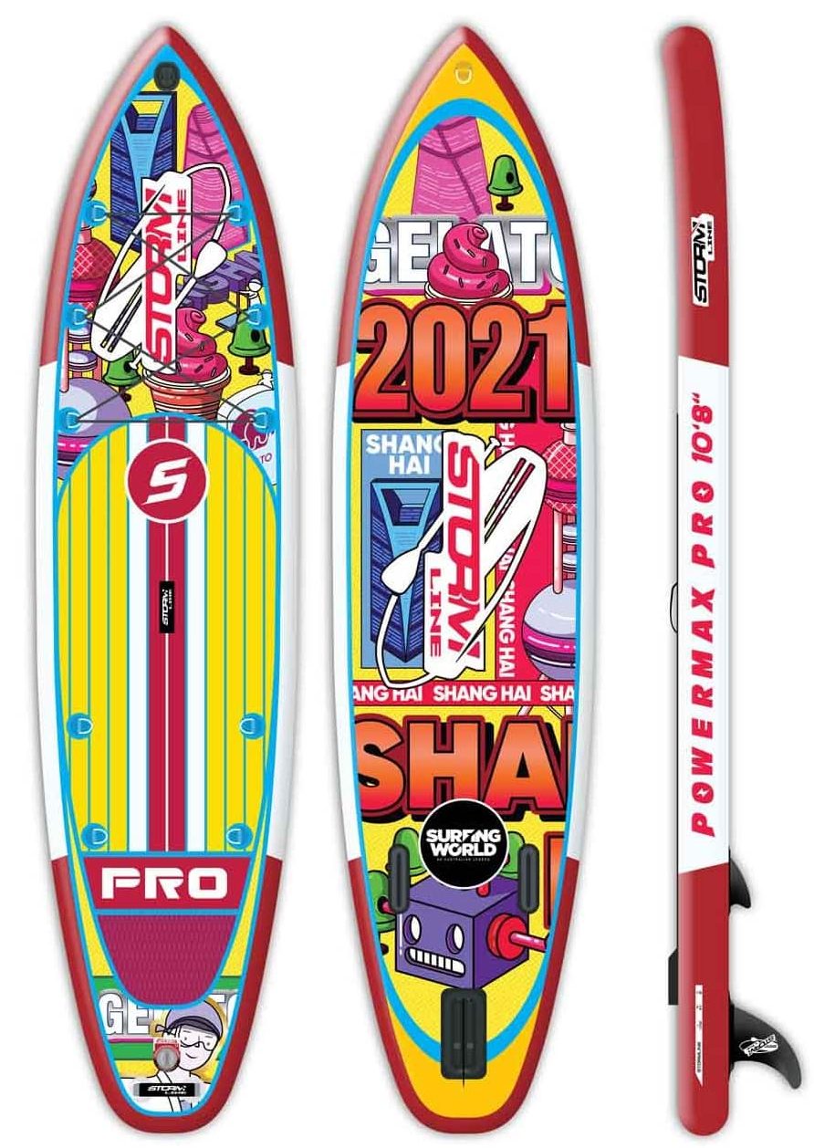 Надувная доска для sup-бординга Stormline Powermax PRO 10.8 front side