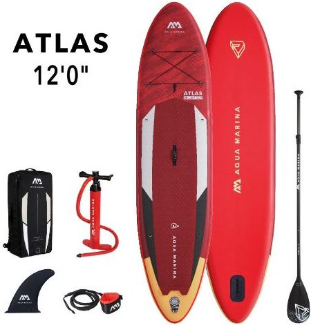 Надувная доска для SUP-бординга AQUA MARINA Atlas 12.0 front side