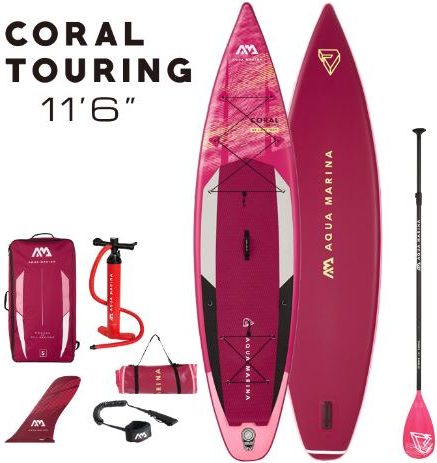 Надувная SUP-доска AQUA MARINA Coral Touring 11.6 front side