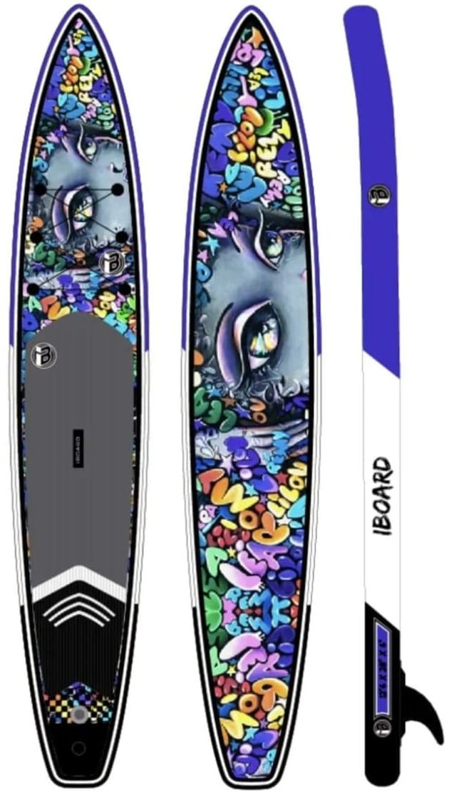 Надувная доска для sup-бординга IBOARD PRO 12.6 LOTUS front side