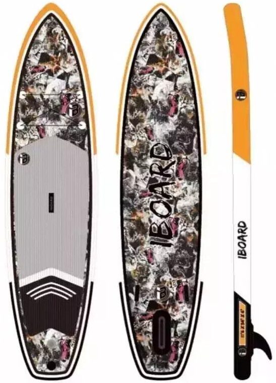 Надувная доска для sup-бординга iBoard Pro 11.6 Tiger Black front side