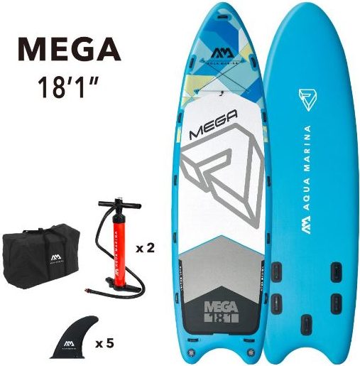 Надувная SUP-доска для группы людей AQUA MARINA Mega 18.1 front side