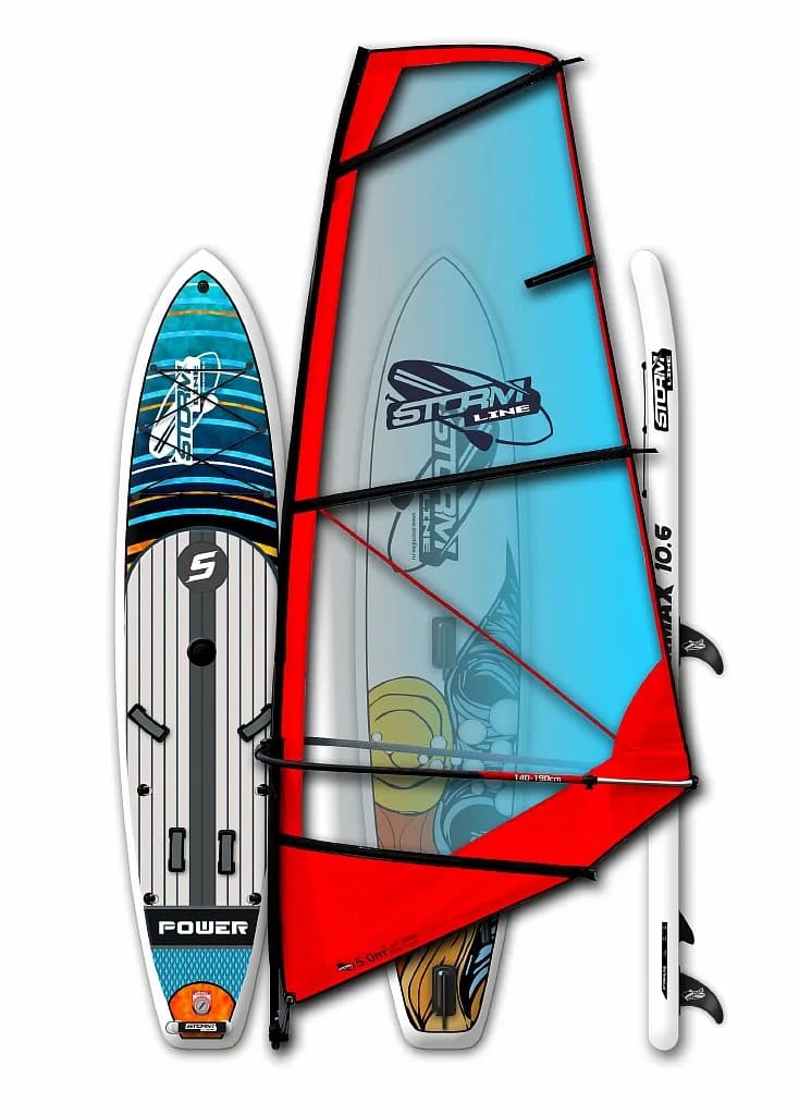 Надувная доска для Wind-сёрфинга WINDSUP (WINDSURF) STORMLINE POWERMAX 10.6 front side